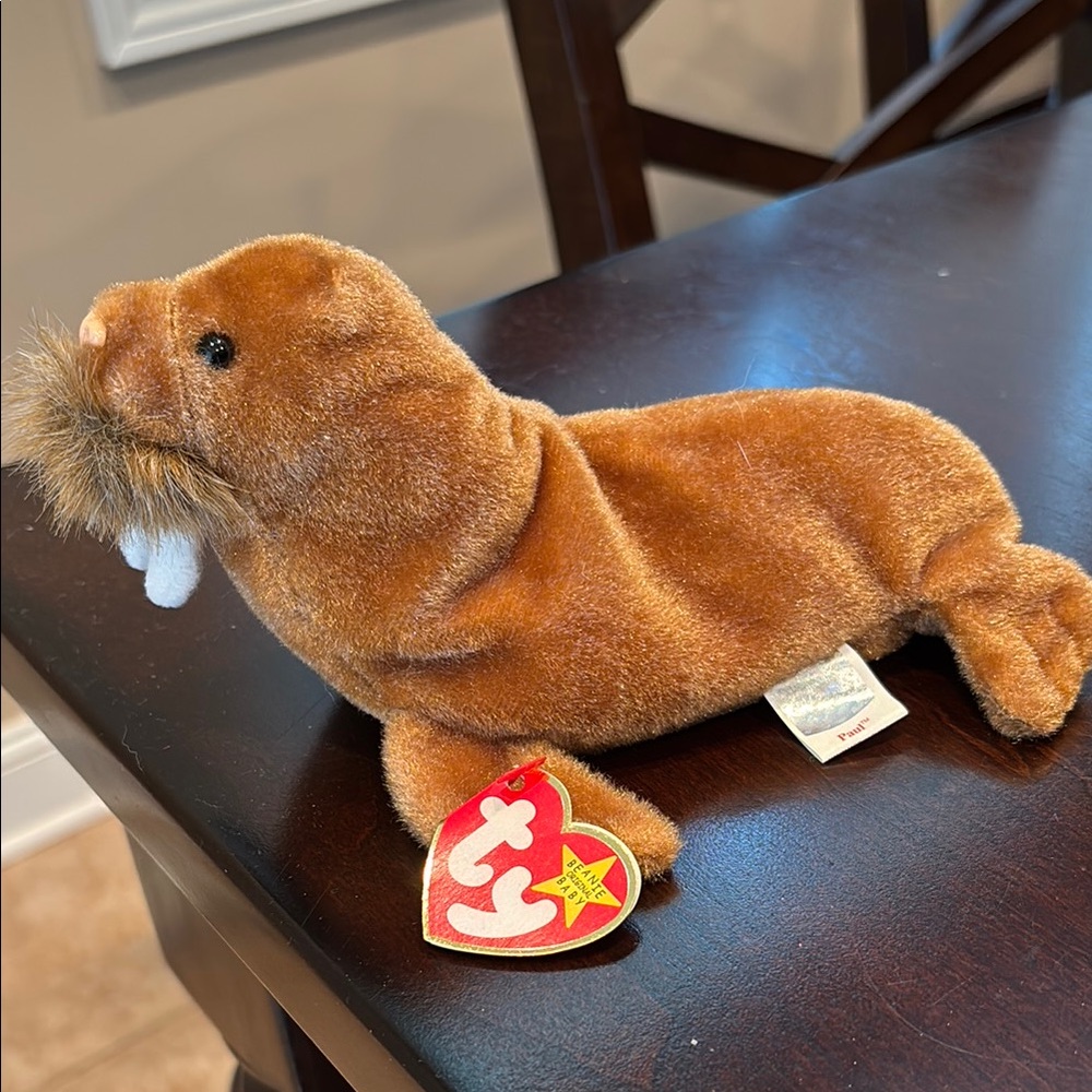 Ty Brown Walrus Plush Toy